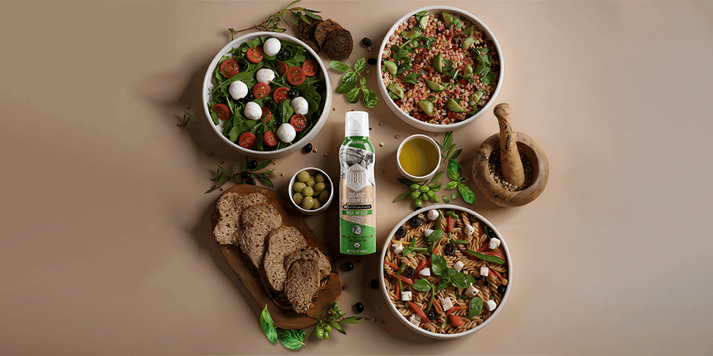 domaine didon organic extra virgin olive oil spray – basil infused, single source, organic evoo, cold-pressed, polyphenol-rich, healthy cooking olive oil spray